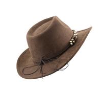 Qcbuegof Chapeau ethnique à perles pour événement formel adulte unisexe couvre-chef mascarade fête gentleman Carnival Accessoires Chapeau réglable