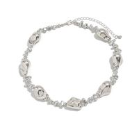 Qcbuegof Collier de perles irrégulières tendance Collier de perles sophistiqué Parfait pour les femmes L'élégance intemporelle à apprécier la connaissance Explication irrégulière des perles, taille