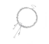 Qcbuegof Collier de perles irrégulières tendance Collier de perles sophistiqué Parfait pour les femmes L'élégance intemporelle à apprécier la connaissance Explication irrégulière des perles, taille