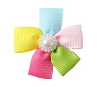 Qcbuegof Couleur vive Pince à cheveux pour animaux de compagnie Accessoires de coiffure Clip pour les petites races Confortable et pas Maintien intelligent Épingle à cheveux Clip coloré pour chien