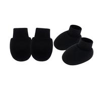 Qcbuegof Couvre-pieds en coton respirant avec manchettes élastiques, pas un design slip pour nouveau-né, soin de la peau sensible, riz pour bébé, Noir , Taille unique