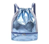 Qcbuegof Drawess Sacs à dos Sac de natation résistant à l'eau avec compartiment à chaussures et séparation sec/humide Sport Gym pour femmes hommes String de natation Fitness Fitness Sport avec