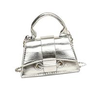 Qcbuegof Élégant petit sac à bandoulière noir porte-monnaie pour vêtements de fête des donneurs de bureau aux courses décontractés accessoires de mode, Argent (Silver)