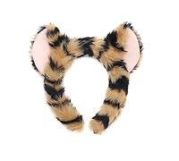 Qcbuegof Ensemble de costume de léopard avec oreilles de léopard, bandeau, queue, nœud papillon, jupe tutu pour enfant fille, Halloween, Noël, accessoires de cosplay pour femme et homme