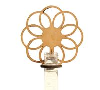 Qcbuegof Étagère en cristal Présentoir Étagères à fleurs pour plafond mural Étagères flottantes pour cristaux et pierres Salle d'exposition Décoration de la maison Rack creux