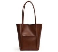 Qcbuegof Femmes Style rétro Grande capacité Sac à bandoulière pour traverser les voyages de courses Cuir PU Minimaliste Sac à main Sac à main minimaliste Sac à main, marron