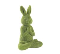 Qcbuegof Fleuves Décorations de lapins élégantes vertes Spocking Lapin Ornements pour patios Pelouse et fêtes de Pâques Les statues de lapin ruisseaux