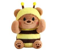 Qcbuegof Fun Bear Poupées remplies de beurre Jouet câlin Poupées en coton rempli de solitude Jouet confortable pour filles tout-petits Enfants Animaux en peluche pour adolescents