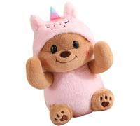Qcbuegof Fun Bear Poupées remplies de beurre Jouet câlin Poupées en coton rempli de solitude Jouet confortable pour filles tout-petits Enfants Animaux en peluche pour adolescents