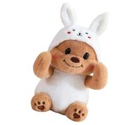 Qcbuegof Fun Bear Poupées remplies de beurre Jouet câlin Poupées en coton rempli de solitude Jouet confortable pour filles tout-petits Enfants Animaux en peluche pour adolescents