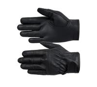 Qcbuegof Gants en cuir noir de style rétro au toucher par temps froid, sangle à réglage rapide pour mécanicien et cyclisme Gants en cuir rétro
