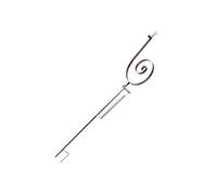 Qcbuegof Instrument de mesure de l'eau de pluie en acier inoxydable - Design escargot - Pour analyse météorologique agricole - Moniteur de pluie résistant