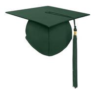 Qcbuegof Joli chapeau de remise de diplôme à franges unisexe avec fermeture pour l'obtention d'un diplôme - Décoration cosplay pour adultes et enfants