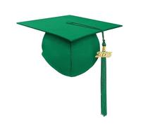 Qcbuegof Joli chapeau de remise de diplôme à franges unisexe avec fermeture pour l'obtention d'un diplôme - Décoration cosplay pour adultes et enfants