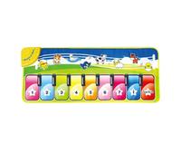 Qcbuegof Jouet musical interactif pour tapis de danse musicale pour enfants de 1 à 4 ans - Piano éducatif Playmat pour tout-petits - Anniversaire pour garçons et filles