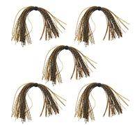 Qcbuegof Jupe de pêche pour leurres en Silicone, gabarits, appâts, matériaux pour Attacher Les Mouches, Jupes de Remplacement en Silicone