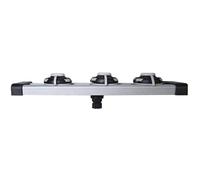 Qcbuegof Kayak Dia Rail de voie Support de barre de pêche Étagère de base Support de pêche de rechange Rack en alliage d'aluminium Boucle Support de rail Pince
