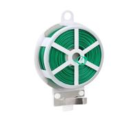 Qcbuegof Liens de jardin avec ficelle de débroussailleuse pour jardinage, soins de croissance, organisation, câble torsadé, avec cutter