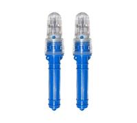 Qcbuegof Lot de 2 signaux de pêche de lampes Bateaux lumineux Marins Signaux légers Positionnement de yacht Clignotant Léger Marine Urgence