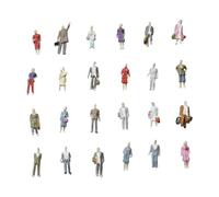 Qcbuegof Lot de 25 petits habitants de la ville pour scène miniature avec construction sûre Poses aléatoires Personnes Figurines Modélisme Personnes Dioramas