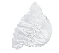 Qcbuegof Lot de 3 costumes coloniaux pour filles - Accessoires de costume de pèlerin - Tablier blanc - Capuchons châles pour femme Cosplay