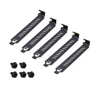 Qcbuegof Lot de 5 coques ventilées pour PC - 12 cm - Fentes arrière pour améliorer les flux d'air pour booster le refroidissement - Blanc perforé