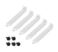 Qcbuegof Lot de 5 coques ventilées pour PC - 12 cm - Fentes arrière pour améliorer les flux d'air pour booster le refroidissement - Blanc perforé