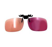 Qcbuegof Lunettes de lecture légères à clip sur verres filtrants pour hommes et femmes pour la conduite de nuit et clip polarisé sportif sur l'objectif, Verres polarisés rouge vin D, Taille unique