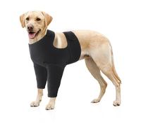 Qcbuegof Manchon de jambe réglable pour chien - Empêche les plaies et les soucis - Pour une récupération contre les fuites de modèles lors de la guérison de la gaine pour animaux de guérison
