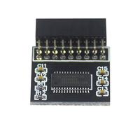 Qcbuegof Module de sécurité de cryptage TPM2.0 amélioré pour interface informatique supérieure avec adaptateur de broches pour composants électroniques