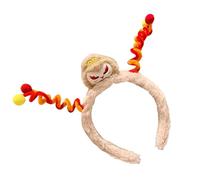 Qcbuegof Monkeys King Bandeaux Dessin animé Cosplay Hair Hoop Enfants Peluche Chapeaux pour les fêtes et le quotidien Bandeau en peluche confortable