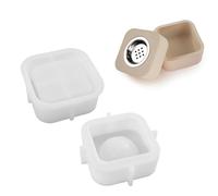 Qcbuegof Moules en résine de silicone avec couvercle antiadhésif, facile à démouler pour encens, support de cône d'encens