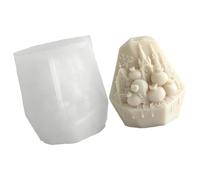 Qcbuegof Moules en silicone gaufré en forme de grenade résistant à la température pour mouler du savon, du chocolat, des bonbons, des fruits