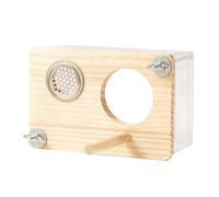 Qcbuegof Nid d'élevage d'oiseaux - Abri en bois - Pour perroquets - Parfait pour la maison et l'utilisation professionnelle - Grande boîte de culture pour perroquets