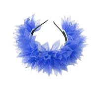 Qcbuegof Nouveauté Bandeau en tulle scintillant pour scène de danse Play Fleurs Tenue Costume Carnival Costume de fleurs accrocheur Bandeau à la mode