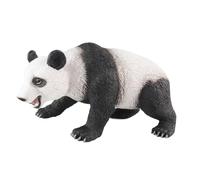 Qcbuegof Panda et bébé peints à la main Figurine Animaux sauvages réalistes Royaume Jouets pour enfants Étudiant Peinture à la main Jouets