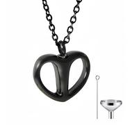 Qcbuegof Pendentif en forme de cœur de mémoire estimé pour femme Collier pendentif en forme de cœur confortable à porter