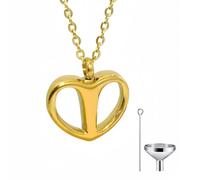 Qcbuegof Pendentif en forme de cœur de mémoire estimé pour femme Collier pendentif en forme de cœur confortable à porter