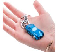 Qcbuegof Porte-clés de voiture élégant en alliage Porte-clés léger Réplique de voiture Chaînes métalliques Charme pour boutons tendance et personnalisés Porte-clés automobile, Blue Ice, taille unique
