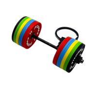 Qcbuegof Porte-clés Kettlebell innovant en PVC robuste - Accessoire de mode pour les fans d'haltérophilie et d'exercices