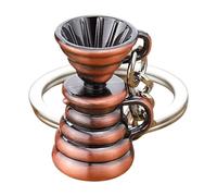 Qcbuegof Porte-clés unique en métal avec poignée filtrante pour machine à café, accessoire de voyage idéal pour les amateurs de café, Filtre., taille unique