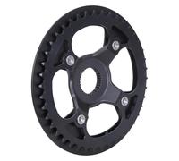 Qcbuegof Roue de chaîne en alliage d'aluminium pour vélo électrique Crankset 42T Roue de chaîne de vélo électrique avec couvercles Pignon de chaîne en alliage d'aluminium