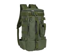 Qcbuegof Sac de pêche étanche et réglable avec sangle de canne et crochet à outils pour pêche en plein air, Vert, Taille unique