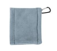 Qcbuegof Serviette de nettoyage portable pour balles de golf sans matériaux en microfibre perdue avec porte-clés pratiques pour l'extérieur Serviette de golf avec clip