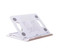 Qcbuegof Support d'ordinateur portable ergonomique pliable réglable pour travail collaboratif et rangement facile