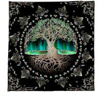 Qcbuegof Tarots Nappe Arbre de Vie Astrologies Autels Tissu Dieu Cartes Nappe Tapisseries Décors Witchcrafts Approvisionnement Autels Cartes de Tarot Tissu