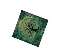 Qcbuegof Tarots Nappe Tissu d'autel Grand Arbre Motif Astrologie Nappe Divinité Cartes Tapisserie Décoration Murale Table de Cartes Divine Table de Cartes Mur Décors