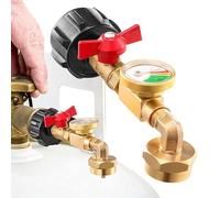 QCC1 Adaptateur de recharge de propane avec valve et jauge - Adaptateur de