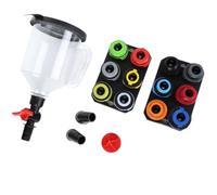 QccHieUs 18 Pièces Kit D'entonnoir Remplissage Automobile Étanche Kit D'entonnoir Adaptateurs Interchangeables Pratique pr Garage Domestique