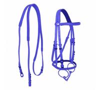 QccHieUs Bride en PVC Bride Embchure Rênes Amovible Équipement Équestre pr Activités Équestres Générales
